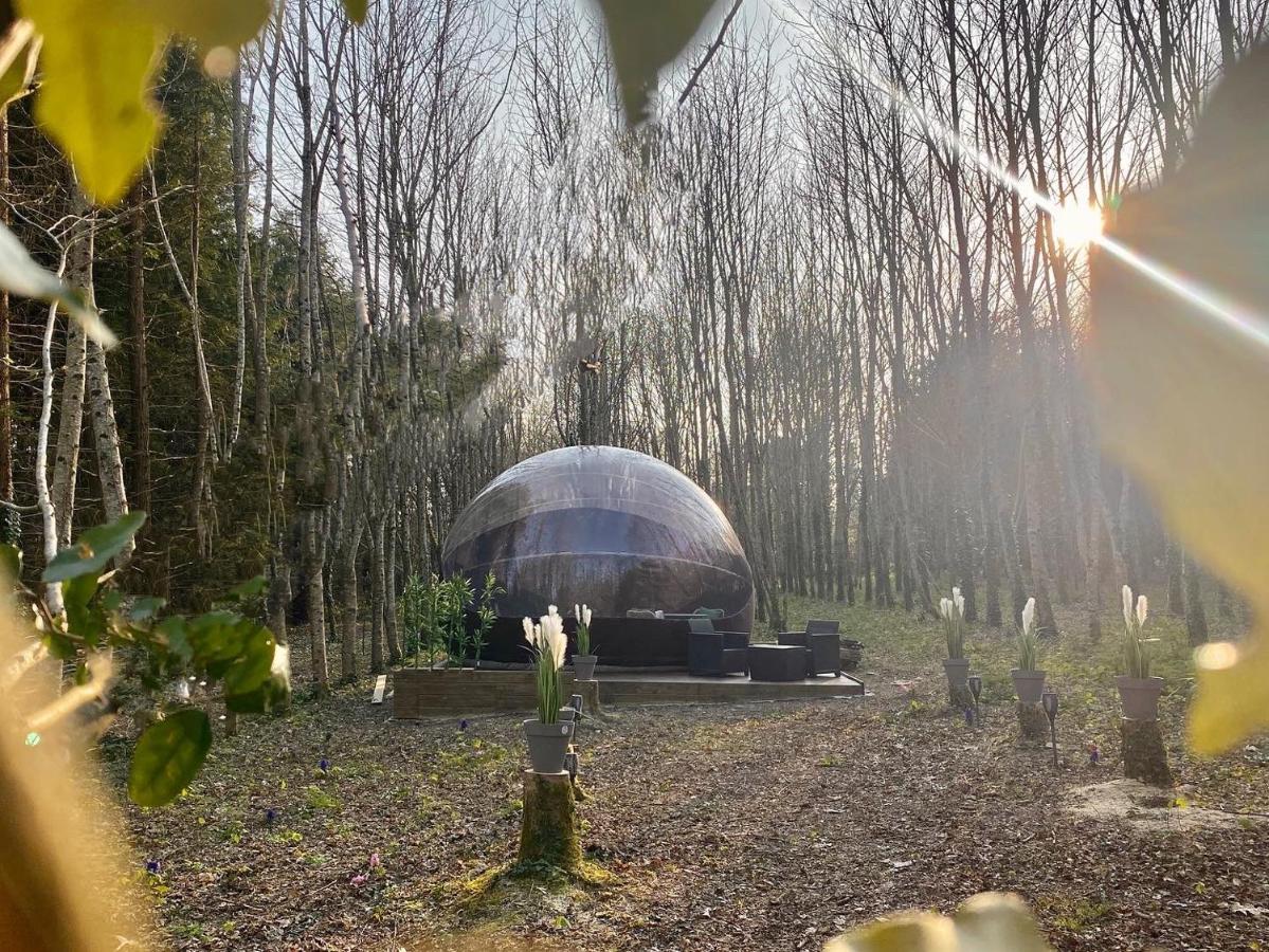 Logement insolite Bubble jungle Saint-Évarzec Exterior foto